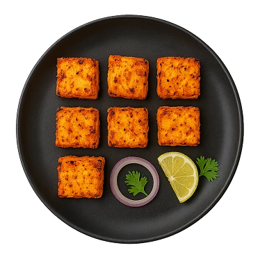 Paneer Tikka – fresh grilled paneer with spices by iChef